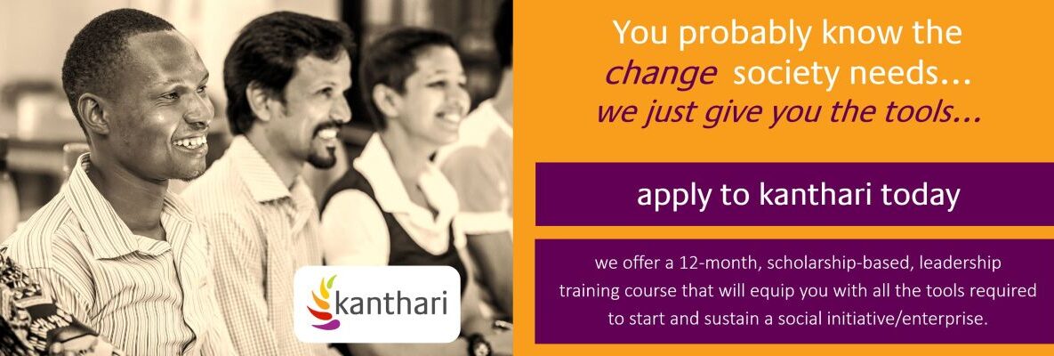 kanthari course, apply today at https://www.kanthari.org